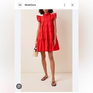 Rhode red mini dress